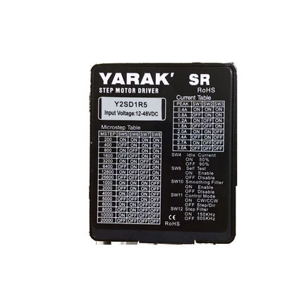 Compact à boucle ouverte Mini Stepper Driver 3.0A 2 Phase Y2SD1R5 12 à 48VDC Entrée
